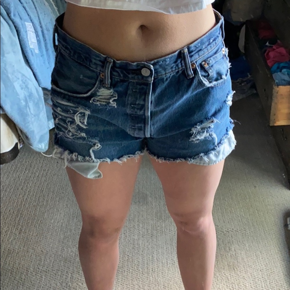 Levi’s Distressed Jean Shorts